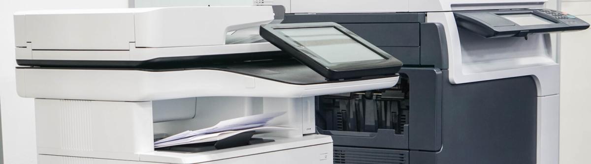 Two copiers side by side